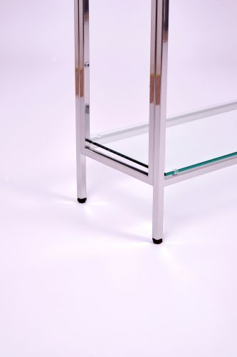 Консольный стол 1082-CS clear серебряный AllConsoles 100x25x80 фото 5