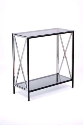 Консольный стол 1033-CB_S grey черный муар, серебряный AllConsoles 80x35x80