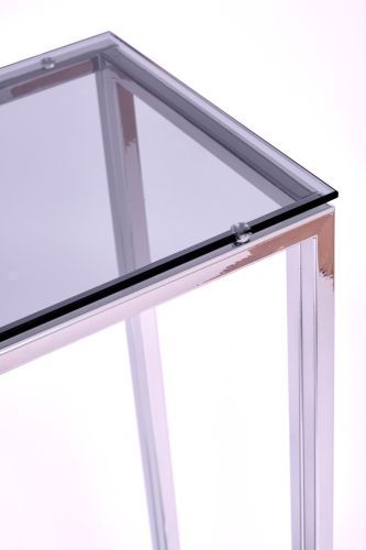 Консольный стол 1084-CS grey серебряный AllConsoles 80x25x80 фото 3