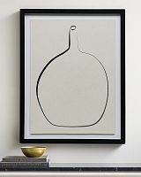 Постер “Drawing Vase” с чёрной рамой