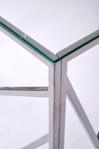 Консольный стол 1051-CS clear серебряный AllConsoles 100x35x80 фото 4
