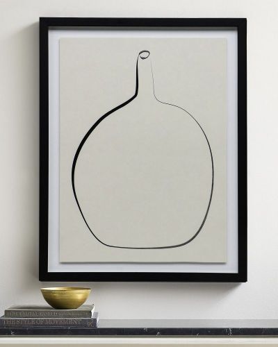 Постер “Drawing Vase” с чёрной рамой