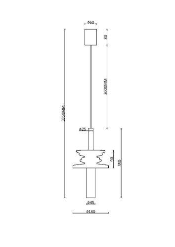 Подвесной светильник Maytoni MOD255PL-01B3 фото 11