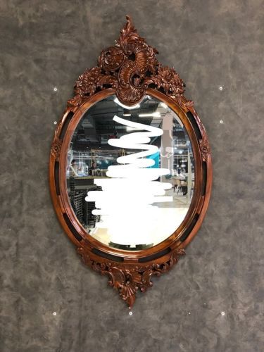 Зеркало настенное MRR в резной раме из массива 130*4*83 см фото 2
