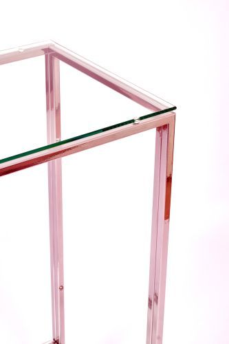 Консольный стол 1083-CS clear серебряный AllConsoles 80x35x80 фото 4