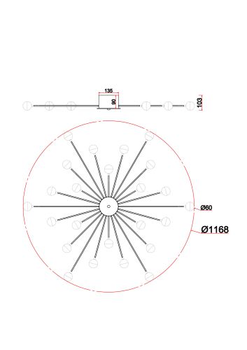 Потолочный светильник Freya FR5242CL-24BS фото 8