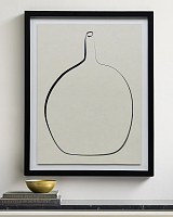 Постер "Drawing Vase" с чёрной рамой