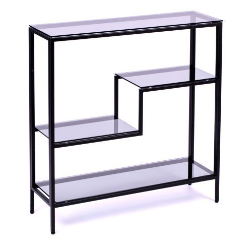Консольный стол 1014-CB grey черный муар AllConsoles 80x25x80