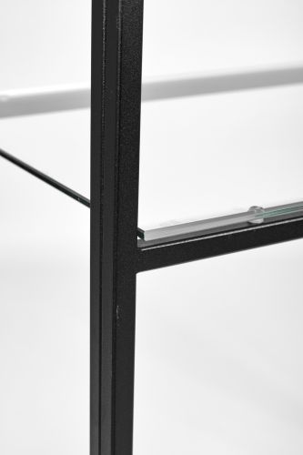 Консольный стол 1043-CB clear черный муар AllConsoles 80x35x80 фото 6