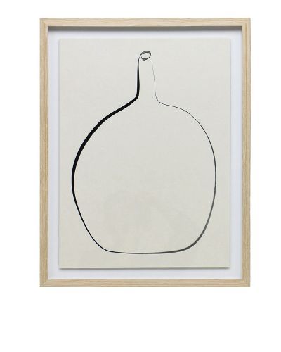 Постер “Drawing Vase” с дубовой рамой фото 2