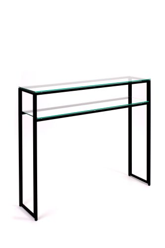 Консольный стол 1042-CB clear черный муар AllConsoles 100x25x80 фото 10