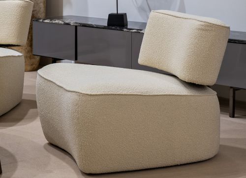 58DB-23052 Кресло ткань букле бежевое 85*79*69см фото 8