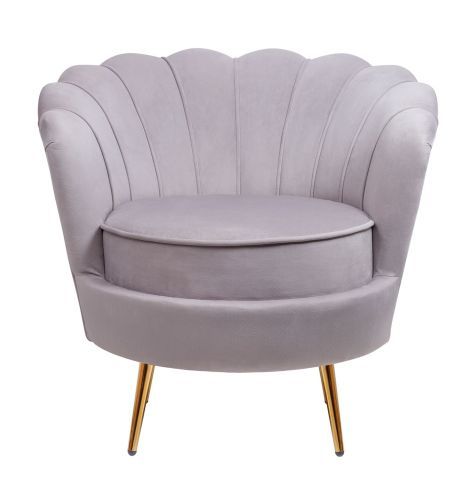 Кресло ракушка серое Pearl grey 75*75*85 см