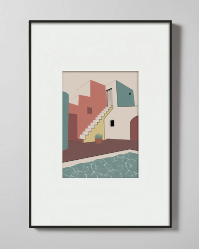 Интерьерный постер "Santorini"