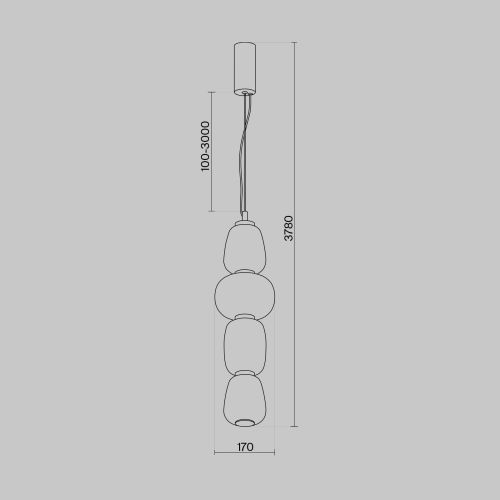 Подвесной светильник Maytoni MOD267PL-L32G3K фото 5