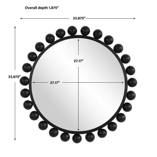 Зеркало настенное Hemisphere Uttermost UTW00578 / 86*5*86 см фото 4