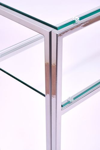 Консольный стол 1042-CS clear серебряный AllConsoles 100x25x80 фото 4