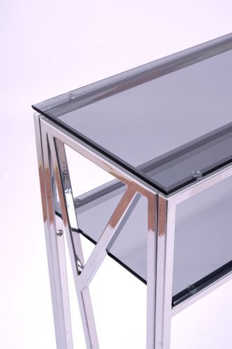 Консольный стол 1092-CS grey серебряный AllConsoles 100x25x80 фото 8