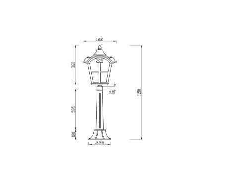 Ландшафтный светильник Outdoor O413FL-01BZ1 фото 9