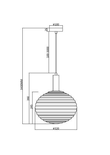 Подвесной светильник Maytoni MOD268PL-01G фото 3