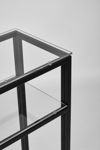 Консольный стол 1044-CB clear черный муар AllConsoles 80x25x80 фото 4