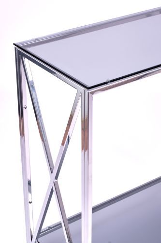 Консольный стол 1033-CS grey серебряный AllConsoles 80x35x80 фото 9
