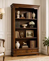 Стеллаж книжный Шератон из массива A323 (орех, 103х37х180 см)