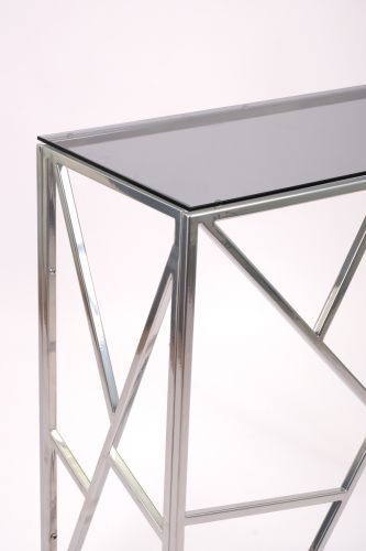 Консольный стол 1053-CS grey серебряный AllConsoles 80x35x80 фото 6