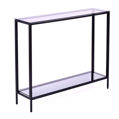 Консольный стол 1082-CB grey черный муар AllConsoles 100x25x80