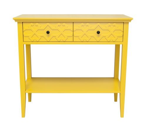 Дизайнерская консоль Friz Yellow желтый 84*41*90 см
