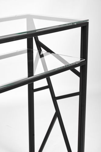 Консольный стол 1091-CB clear черный муар AllConsoles 100x35x80 фото 4