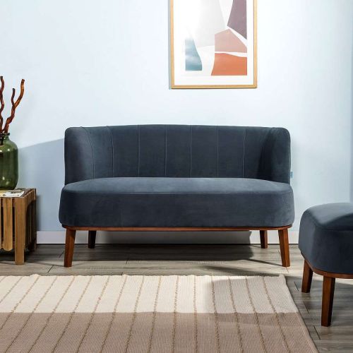 Диван в скандинавском стиле Diag grey 75*62*132 см фото 3