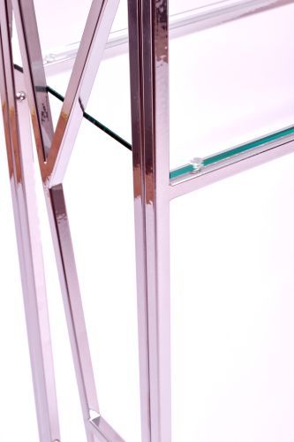 Консольный стол 1092-CS clear серебряный AllConsoles 100x25x80 фото 4