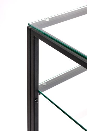Консольный стол 1042-CB clear черный муар AllConsoles 100x25x80 фото 4