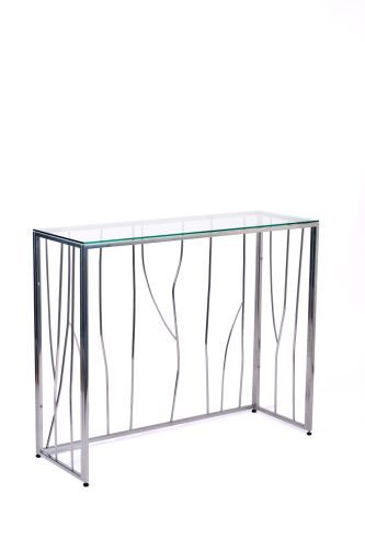 Консольный стол 1021-CS clear серебряный AllConsoles 100x35x80 фото 9