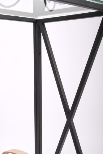 Консольный стол 1031-CB clear черный муар AllConsoles 100x35x80 фото 8