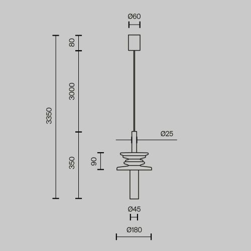 Подвесной светильник Maytoni MOD255PL-01B3 фото 10