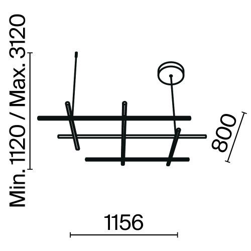 Подвесной светильник Maytoni MOD278PL-L86G3K фото 8
