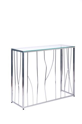 Консольный стол 1021-CS clear серебряный AllConsoles 100x35x80 фото 7