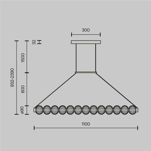 Подвесной светильник Maytoni MOD555PL-L18G3K фото 10