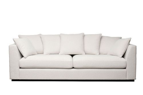 Диван Роберто(Roberto) трехместный, букле кремовый Flona-SVBEG 250*100*90см