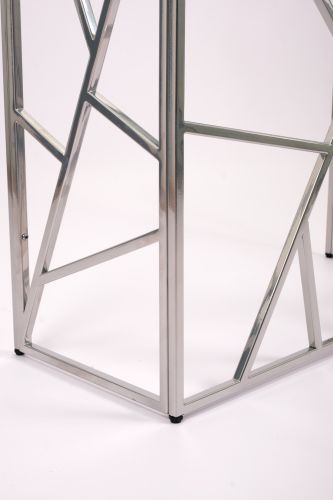 Консольный стол 1053-CS grey серебряный AllConsoles 80x35x80 фото 5