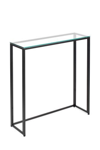 Консольный стол 1074-CB clear черный муар AllConsoles 80x25x80 фото 2