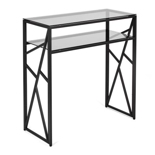 Консольный стол 1093-CB grey черный муар AllConsoles 80x35x80