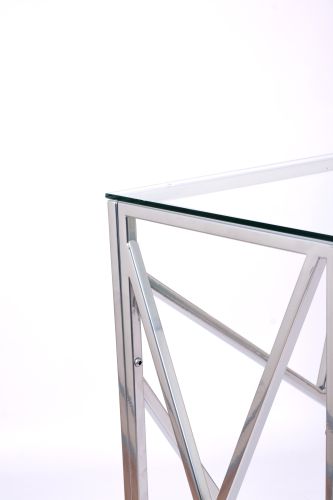 Консольный стол 1051-CS clear серебряный AllConsoles 100x35x80 фото 2