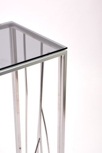 Консольный стол 1023-CS grey серебряный AllConsoles 80x35x80 фото 3
