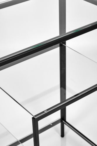 Консольный стол 1013-CB clear черный муар AllConsoles 80x35x80 фото 5