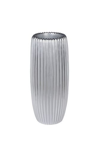 ZS2062-27SL Кашпо серебристое с полосками d30*69см
