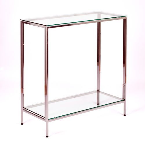 Консольный стол 1083-CS clear серебряный AllConsoles 80x35x80