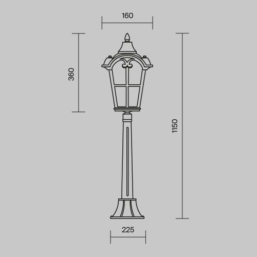 Ландшафтный светильник Outdoor O413FL-01BZ1 фото 3